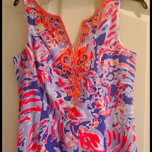Lilly Pullitzer Lyssa shift Iris blue shrimplychic